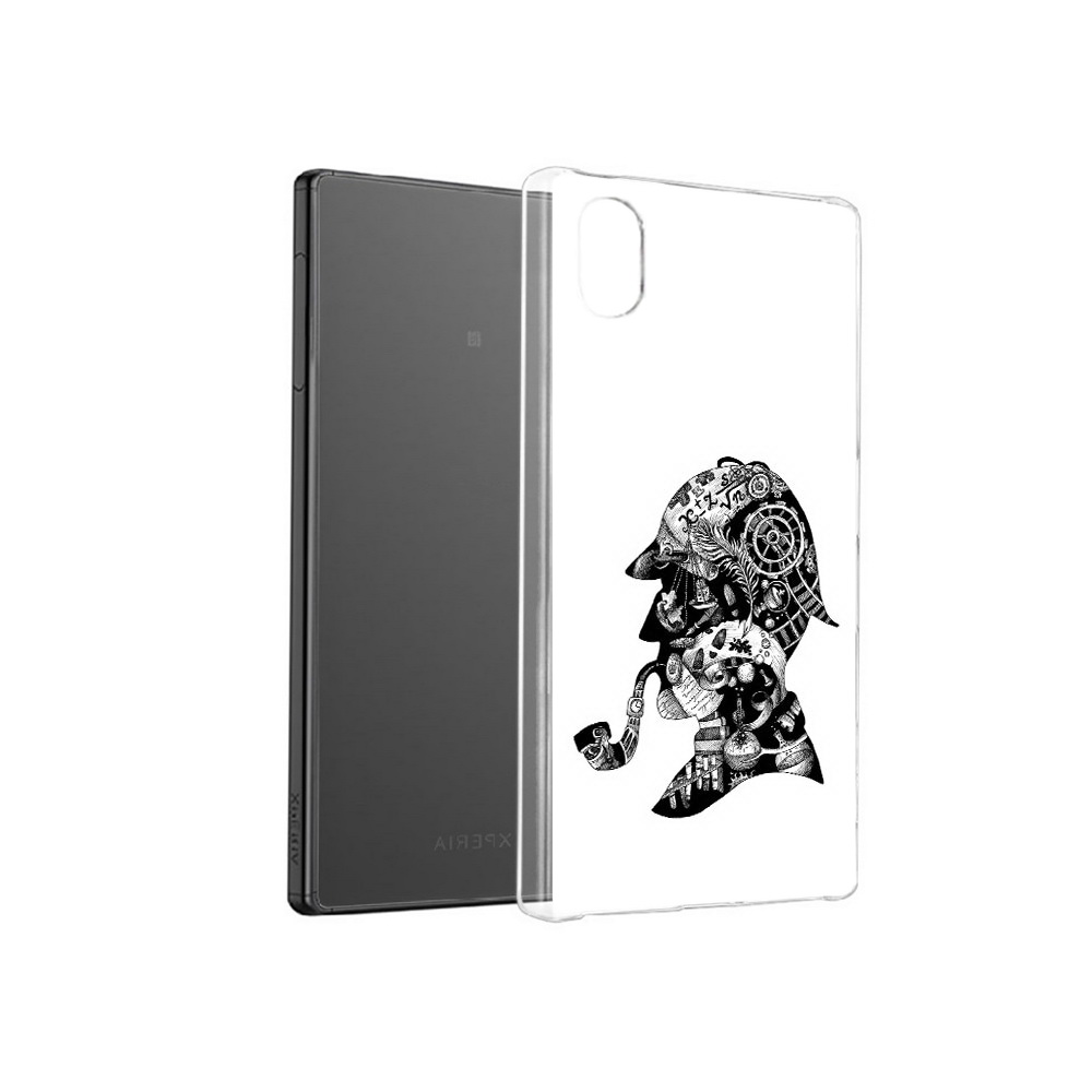 

Чехол MyPads Tocco для Sony Xperia X мужчина с трубкой абстракция, Прозрачный, Tocco