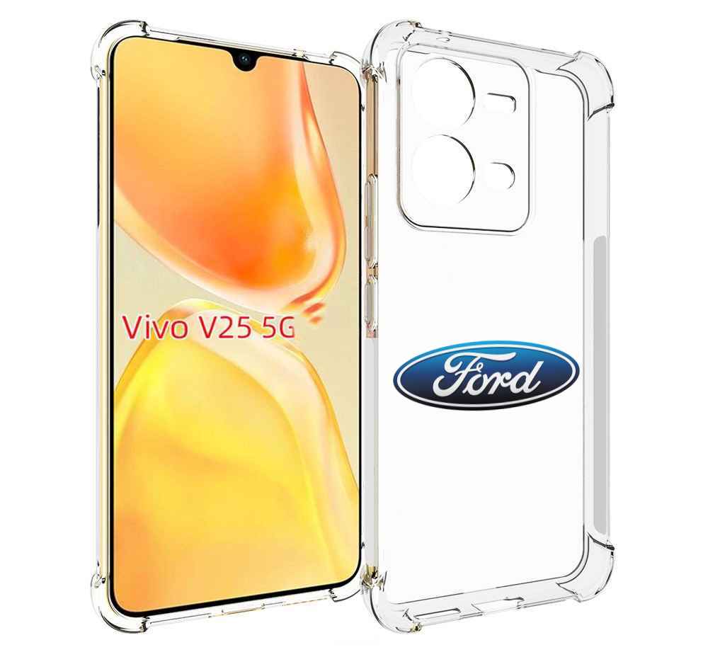 

Чехол MyPads ford-3 мужской для Vivo V25 5G / V25e, Прозрачный, Tocco