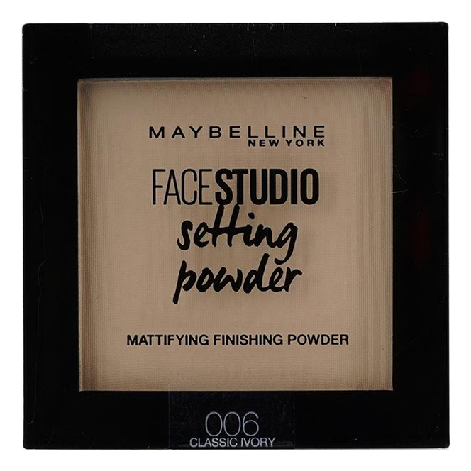 Пудра для лица Maybelline New York Face studio матирующая 006 Розово-бежевый 9 г