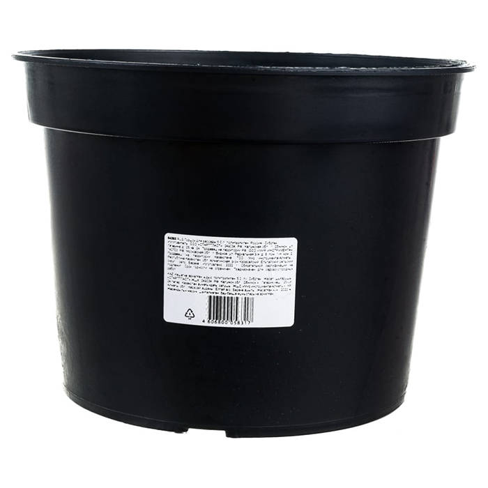 

Цветочный горшок Сибртех Литьевой технический 64393 5 л черный 1 шт., Литьевой технический