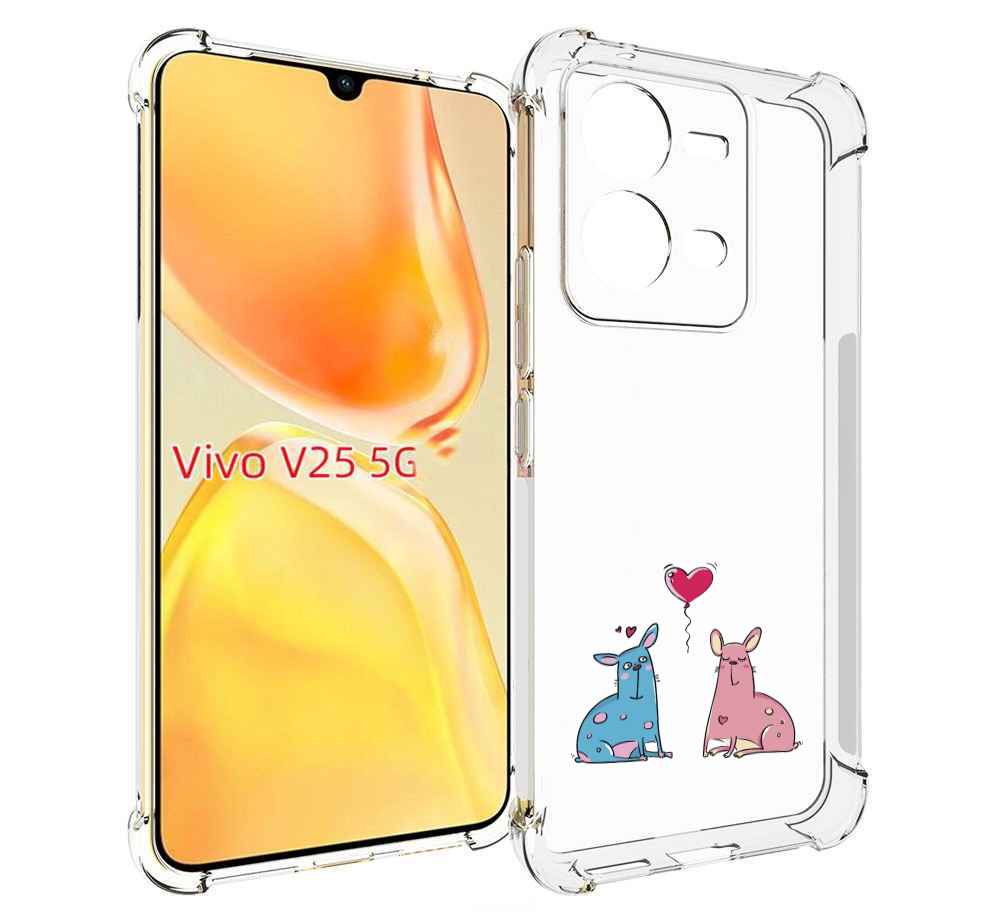 

Чехол MyPads Лама любовь для Vivo V25 5G / V25e, Прозрачный, Tocco