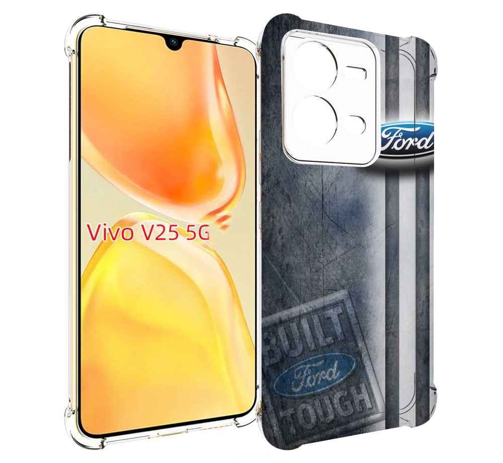 

Чехол MyPads ford 2 для Vivo V25 5G / V25e, Прозрачный, Tocco