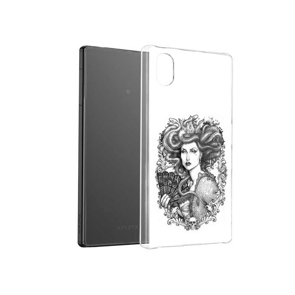 

Чехол MyPads Tocco для Sony Xperia X медуза черно белый, Прозрачный, Tocco