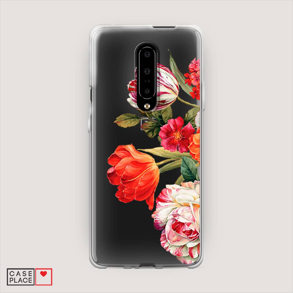 

Чехол Awog на OnePlus 7 Pro / ВанПлас 7 Pro "Весенний букет", Красный;розовый;зеленый, 150850-8