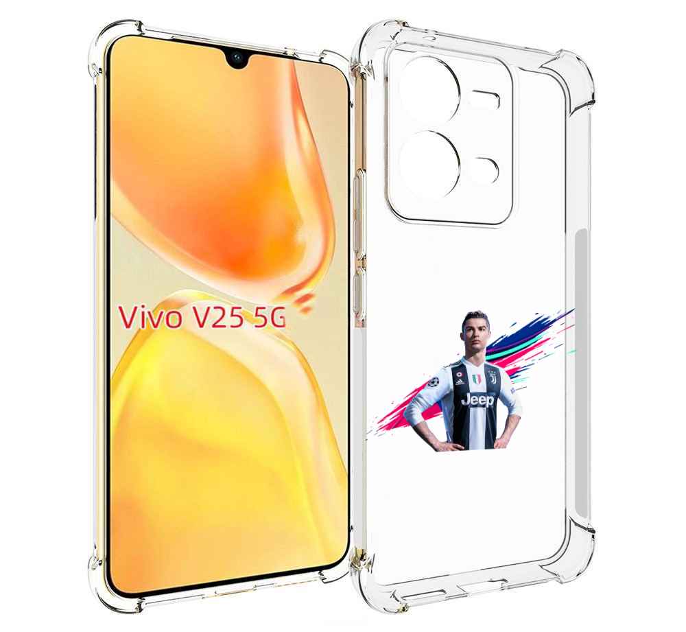 

Чехол MyPads fifa-Криштиану-Роналду мужской для Vivo V25 5G / V25e, Прозрачный, Tocco