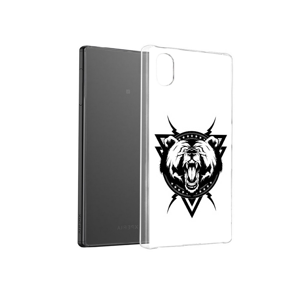 

Чехол MyPads Tocco для Sony Xperia X медведь в треугольнике, Прозрачный, Tocco