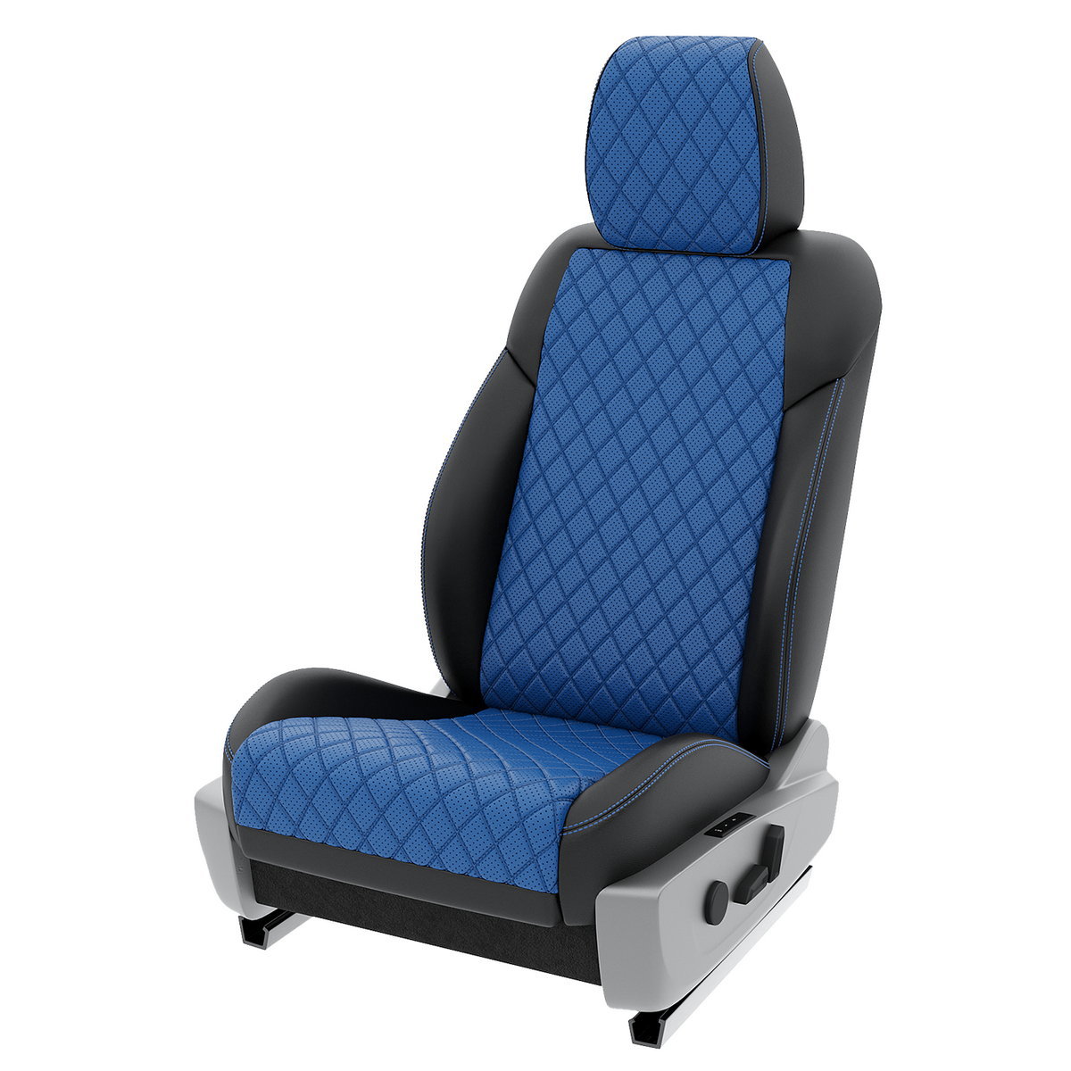 

Чехлы на сиденья Automobiler для Changan CS 35 Plus A-A-945F2S397 Экокожа ромб, Синий;черный, A-A-945