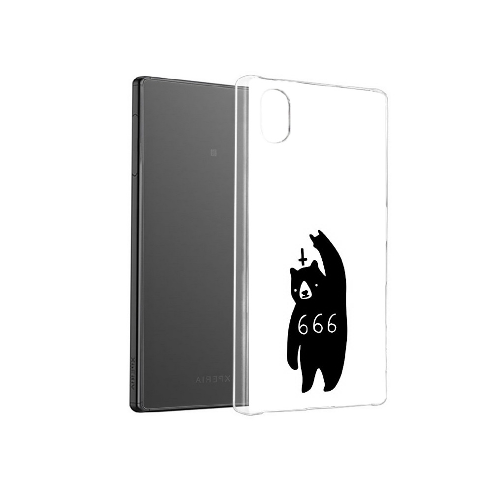 

Чехол MyPads Tocco для Sony Xperia X медведь 666, Прозрачный, Tocco