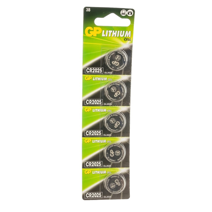 

Литиевые дисковые батарейки GP Lithium CR2025 5 шт CR2025-7CR5
