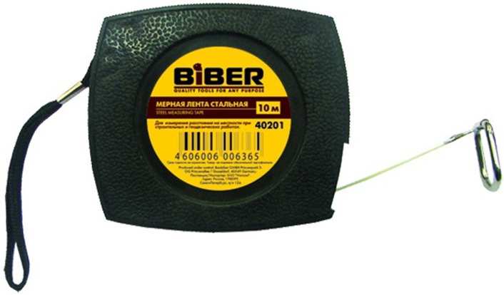 BIBER 40201 Мерная лента стальная 10м 637₽