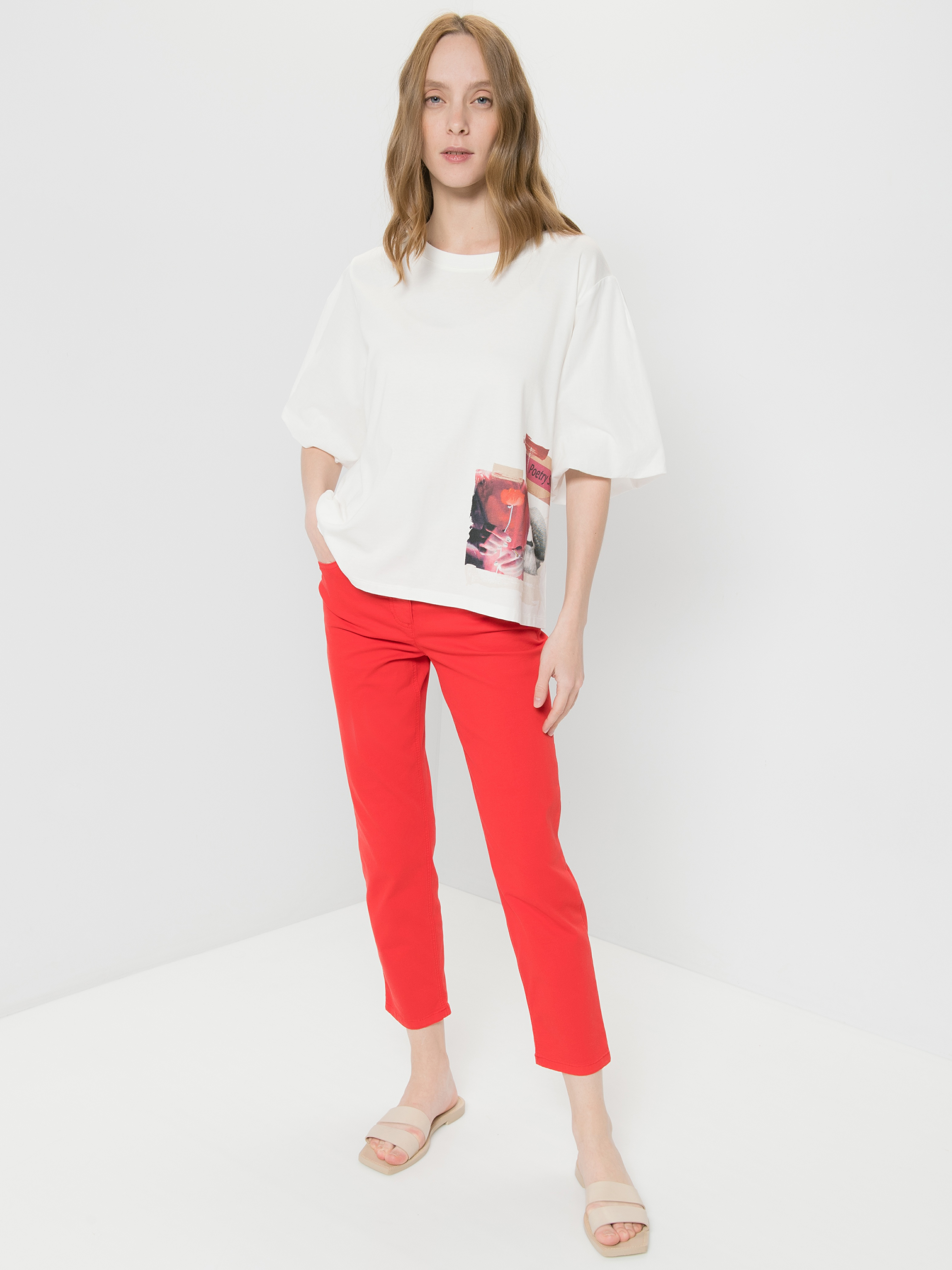 

Футболка женская Gerry Weber 770264-35006-99700 белая 40, 770264-35006-99700