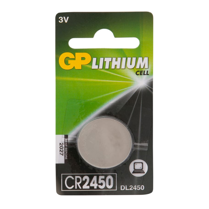 

Литиевая дисковая батарейка GP Lithium CR2450 - 1 шт. в блистере. CR2450-2C1