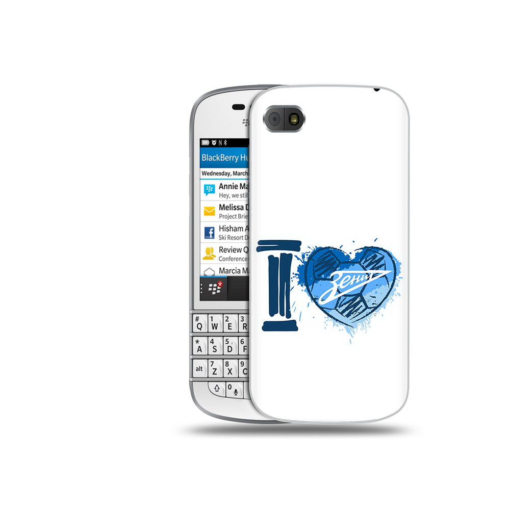 

Чехол MyPads Tocco для BlackBerry Q10 ФК я люблю зенит, Прозрачный, Tocco