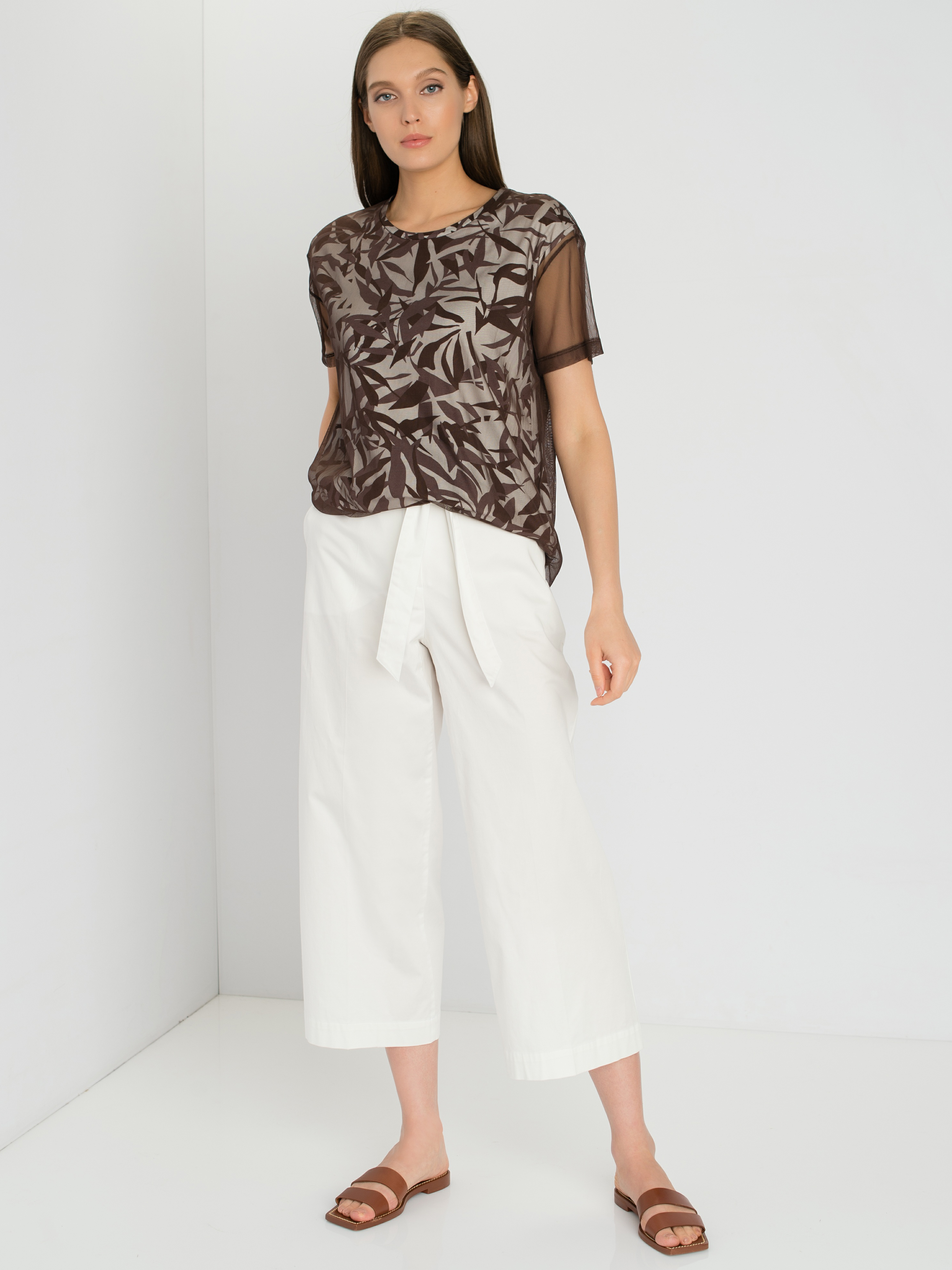

Футболка женская Gerry Weber 770258-35039-9114 коричневая 42, 770258-35039-9114