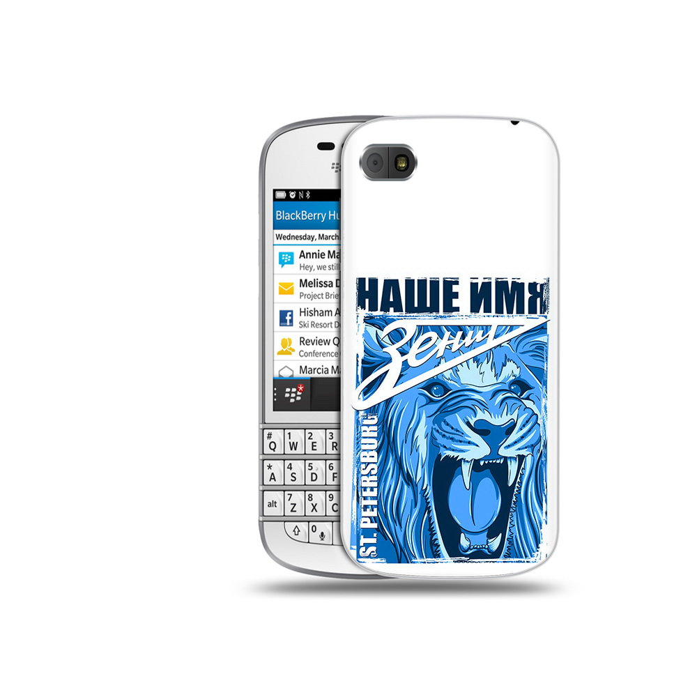 

Чехол MyPads Tocco для BlackBerry Q10 ФК наше имя зенит, Прозрачный, Tocco
