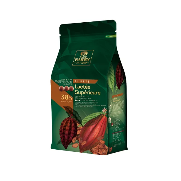 

Молочный шоколад Cacao Barry Lactee Superieure 38,2% какао, каллеты 500 гр