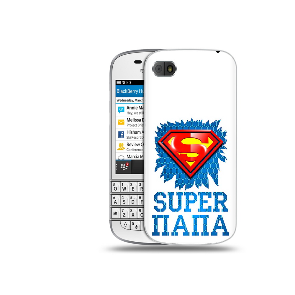 

Чехол MyPads Tocco для BlackBerry Q10 Супер Папа, Прозрачный, Tocco