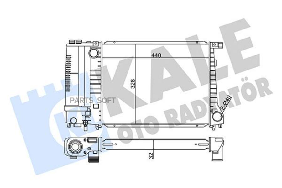 351865 радиатор системы охлаждения BMW E30E34 18i-25i 88-97 14270₽