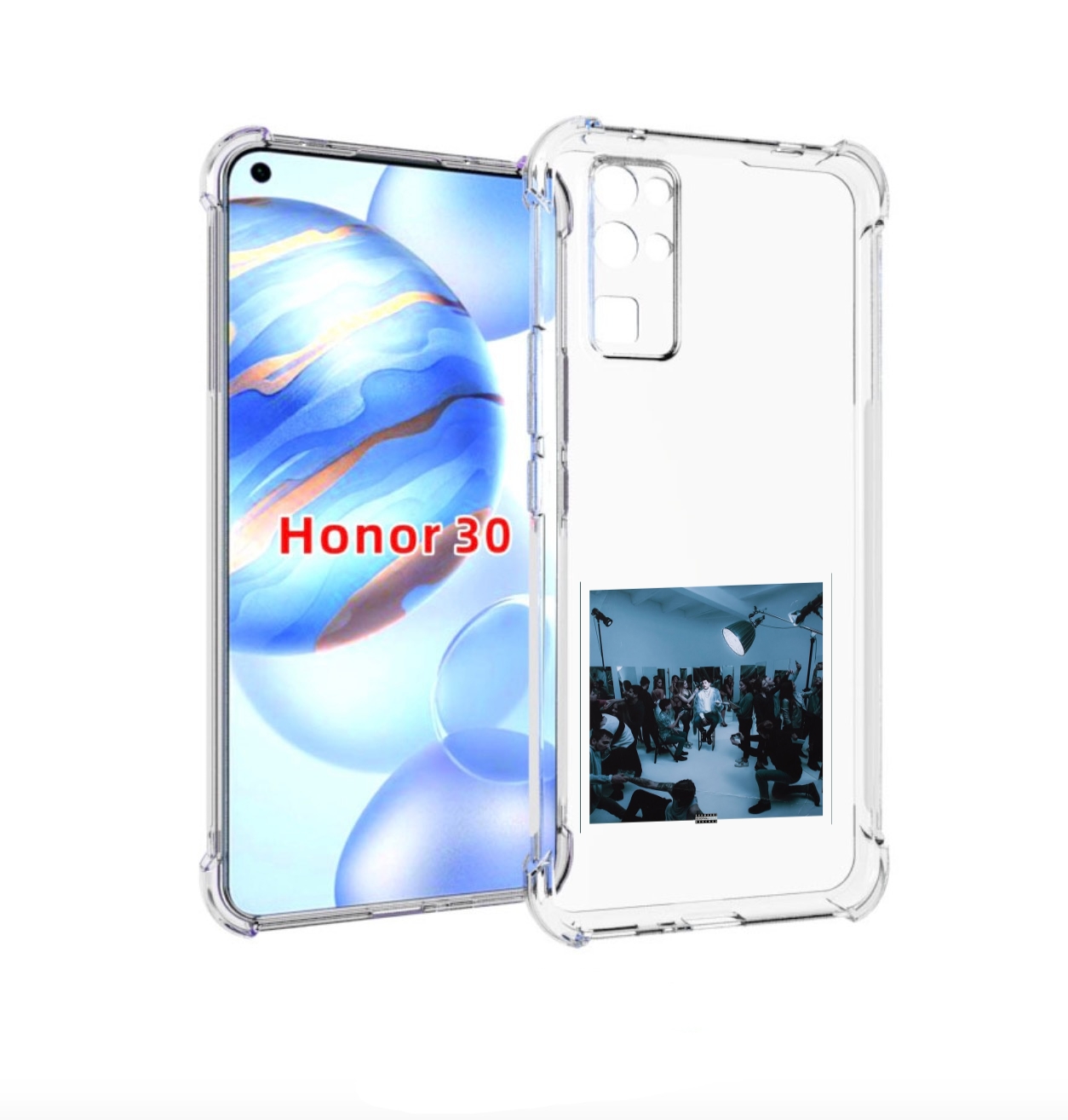 

Чехол бампер MyPads Уроборос Скриптонит для Honor 30 (BMH-AN10), Прозрачный, Tocco