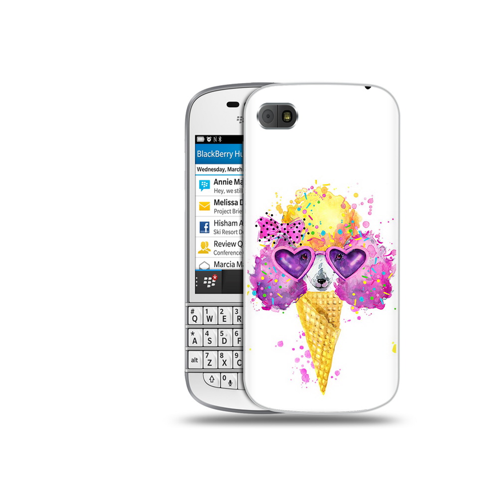

Чехол MyPads Tocco для BlackBerry Q10 Рожок, Прозрачный, Tocco