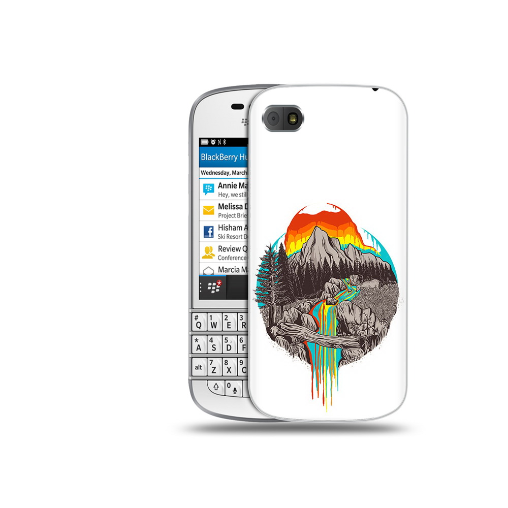 

Чехол MyPads Tocco для BlackBerry Q10 Радужный водопад, Прозрачный, Tocco