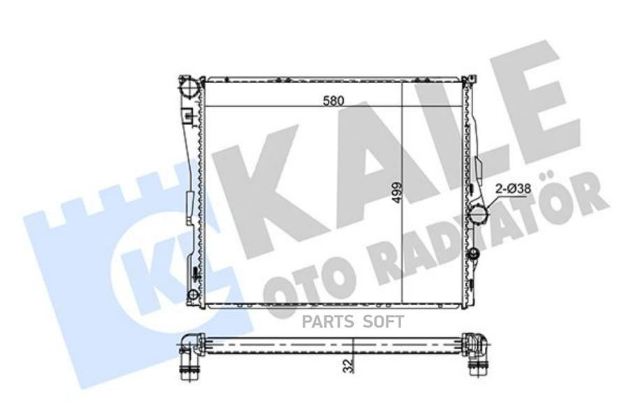 

354255 радиатор системы охлаждения BMW X3 2.5i-3.0i 06>