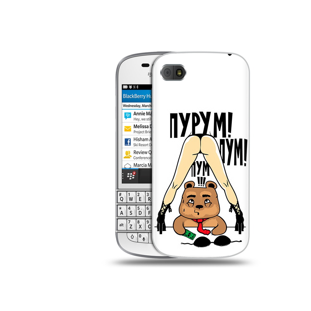 

Чехол MyPads Tocco для BlackBerry Q10 Пурум пум пум, Прозрачный, Tocco