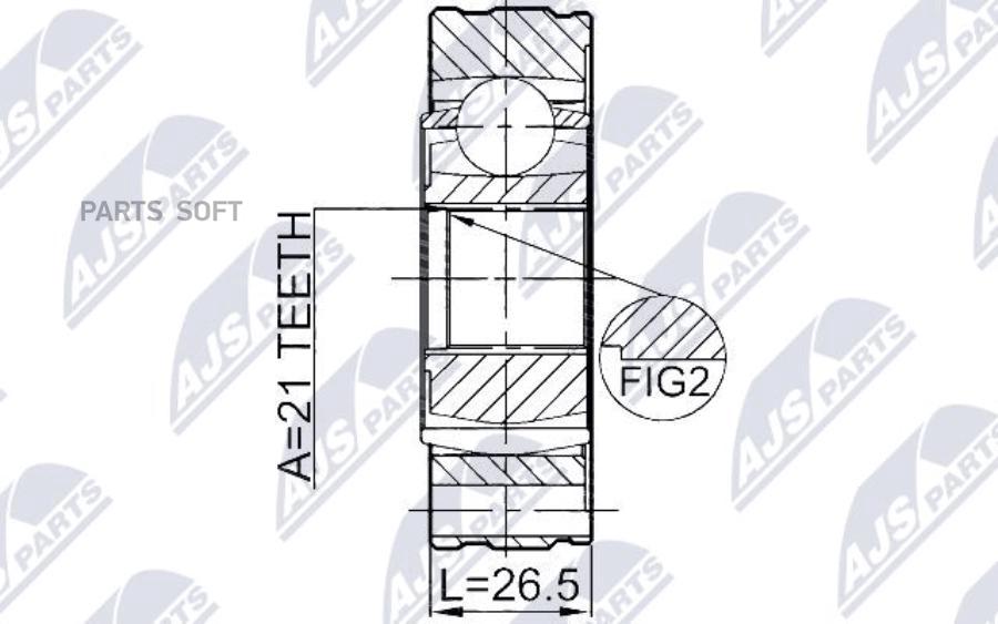

NPW-SU-011 ШРУС карданного вала к-кт Suzuki Grand Vitara 05-