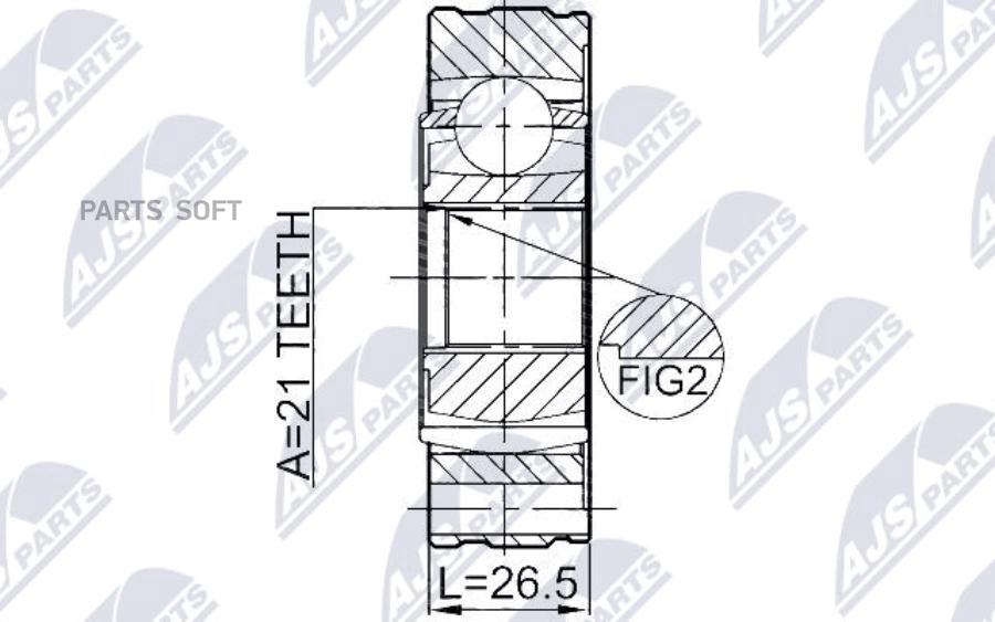 NPW-SU-011 ШРУС карданного вала к-кт Suzuki Grand Vitara 05-