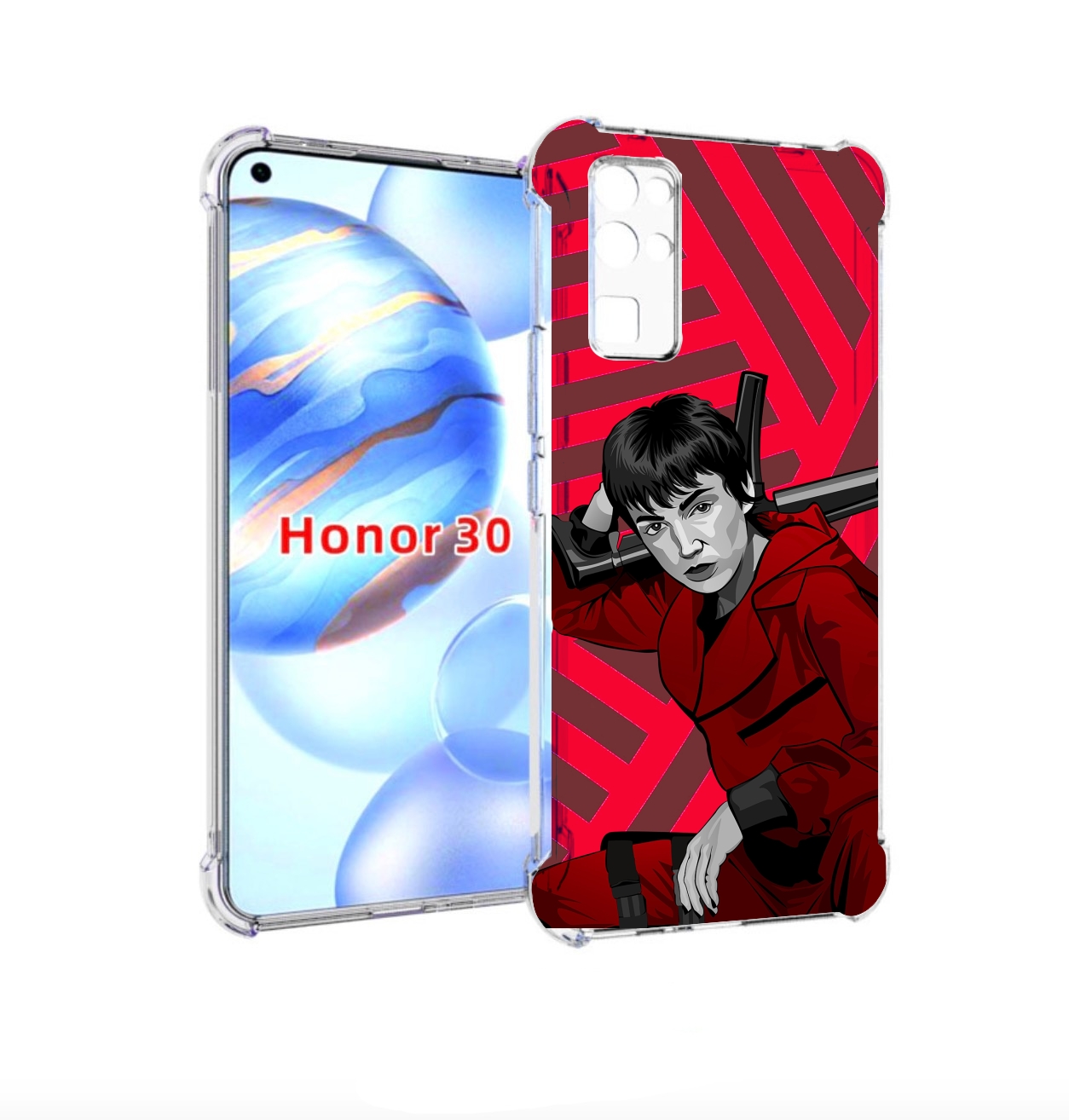 

Чехол бампер MyPads Токио-бумажный-дом для Honor 30 (BMH-AN10) п, Прозрачный, Tocco