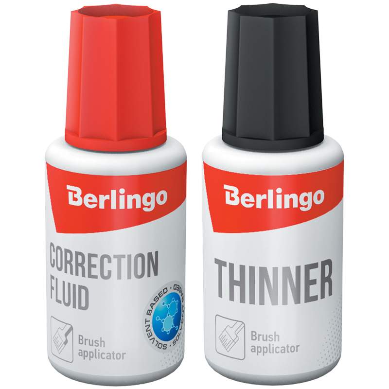 Корректирующая жидкость (штрих) Berlingo 103944, 10 штук