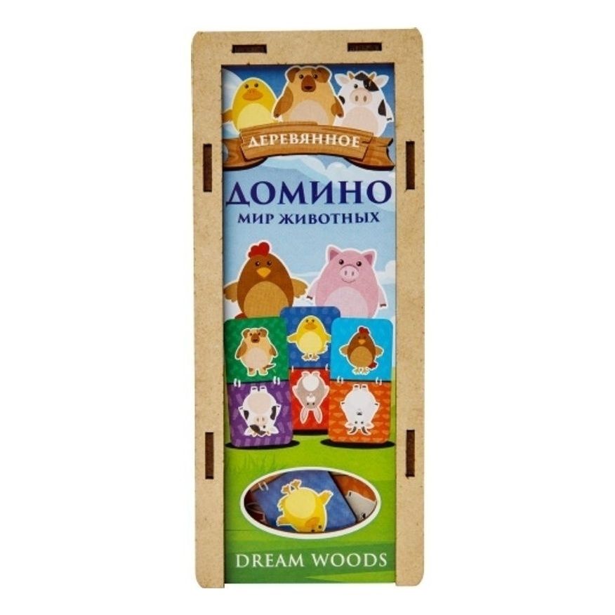 Домино деревянное Dream Woods Мир животных