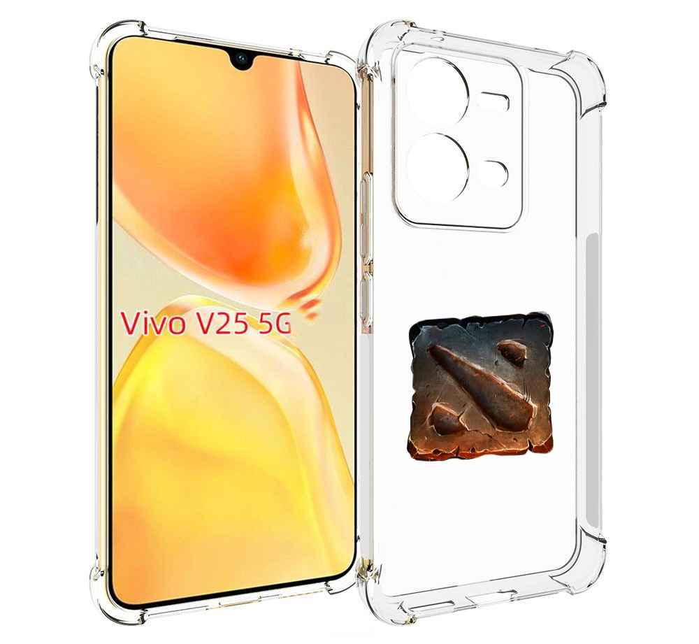 

Чехол MyPads dota 2 логотип 2 для Vivo V25 5G / V25e, Прозрачный, Tocco