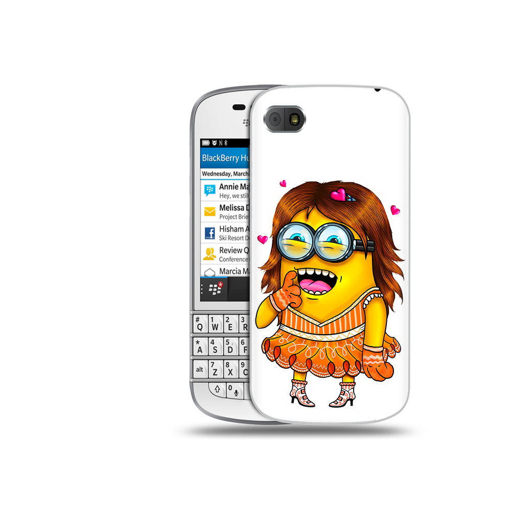 

Чехол MyPads Tocco для BlackBerry Q10 Миньон девочка, Прозрачный, Tocco