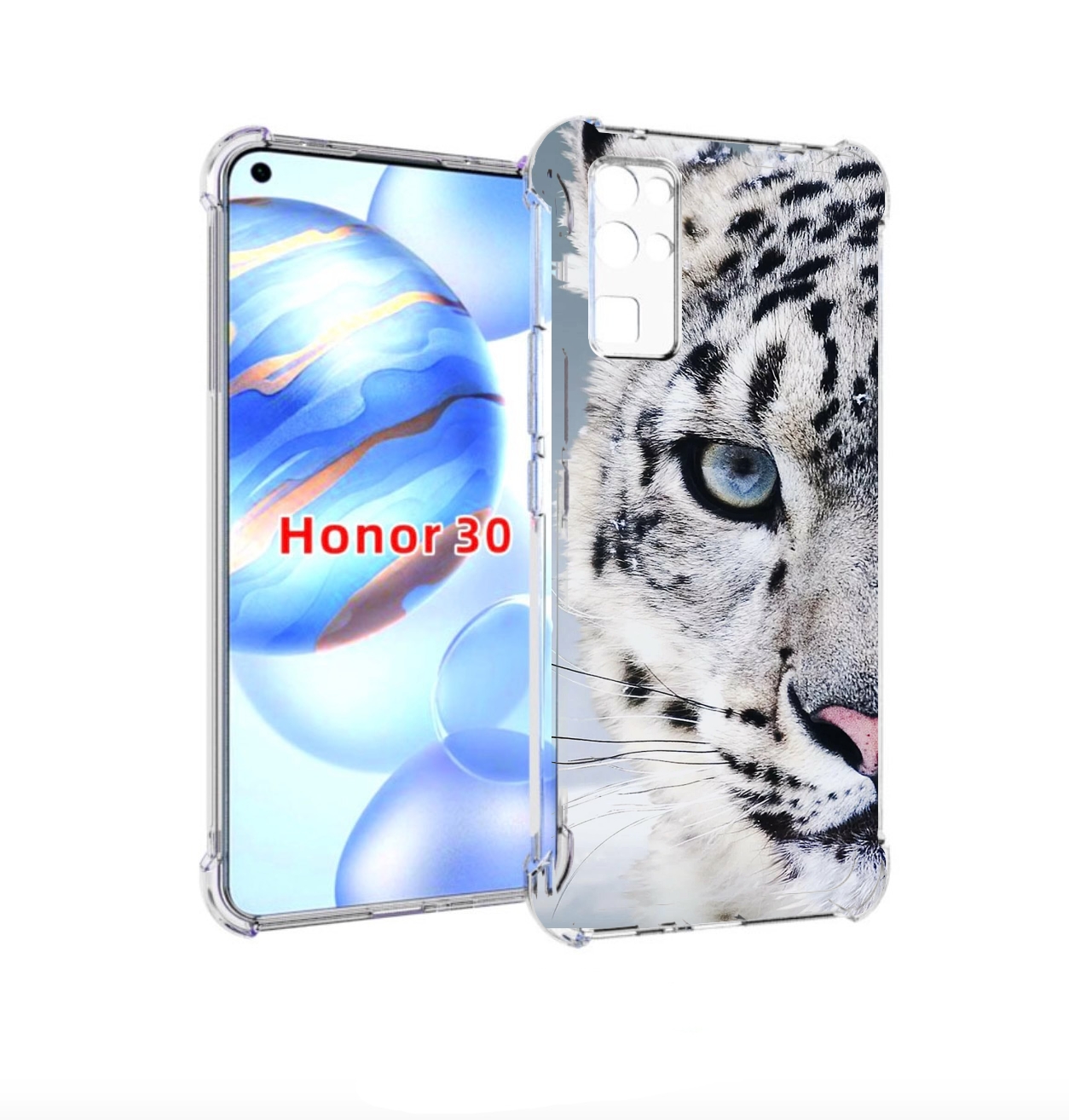 

Чехол бампер MyPads Снежный-барс для Honor 30 (BMH-AN10) противо, Прозрачный, Tocco