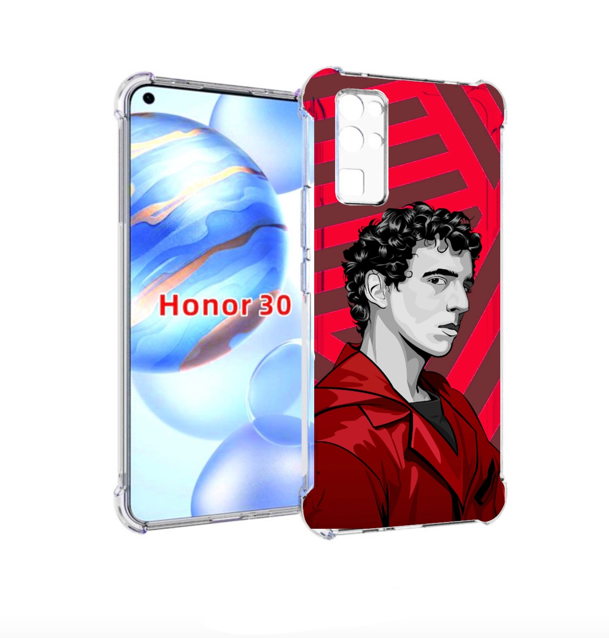 

Чехол бампер MyPads Рио-бумажный-дом для Honor 30 (BMH-AN10) про, Прозрачный, Tocco