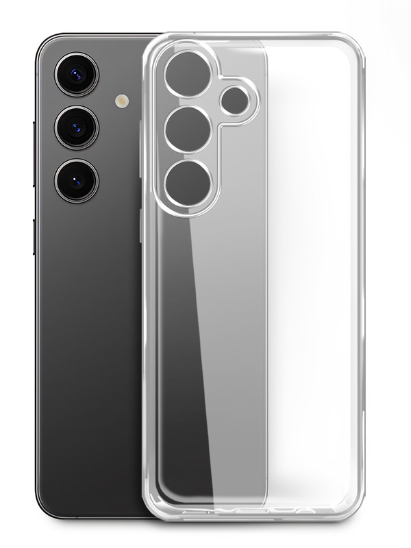 

Чехол силиконовый для Samsung Galaxy S24 прозрачный, Samsung Galaxy S24