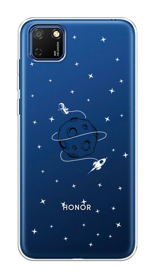 

Чехол на Honor 9S "Полет вокруг луны", Белый;серый;черный, 6102650-2