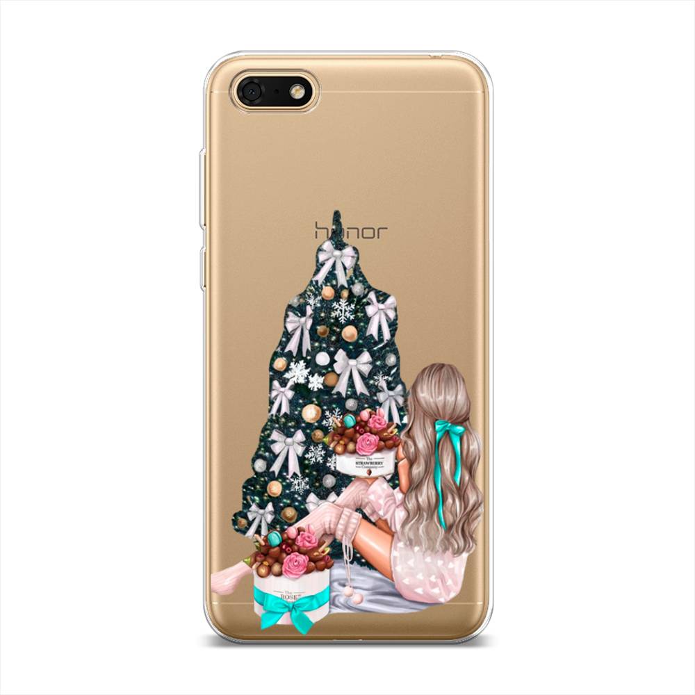 

Чехол на Huawei Honor 7A "New Year", Зеленый;бежевый;голубой, 65250-5