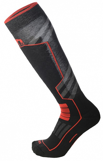 Термоноски Mico Ski performance sock in polypropylene 193nero rosso S