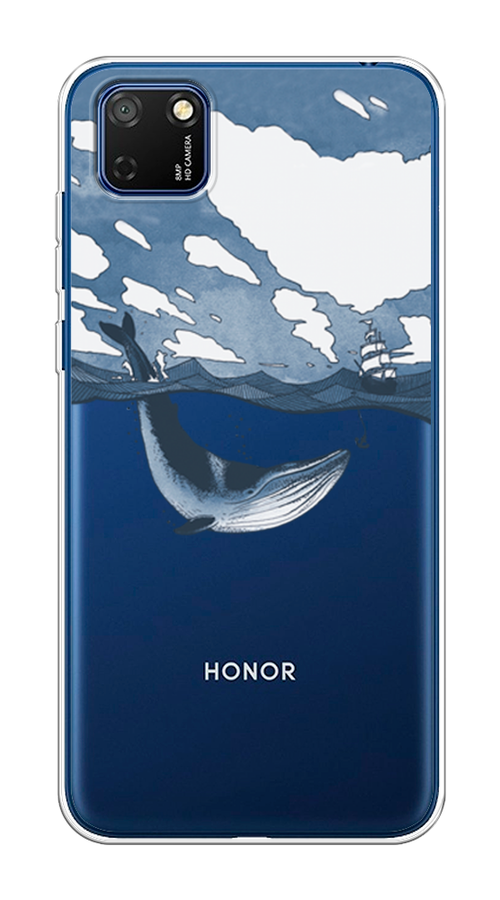 

Чехол на Honor 9S "Большой кит", Синий, 6102650-1