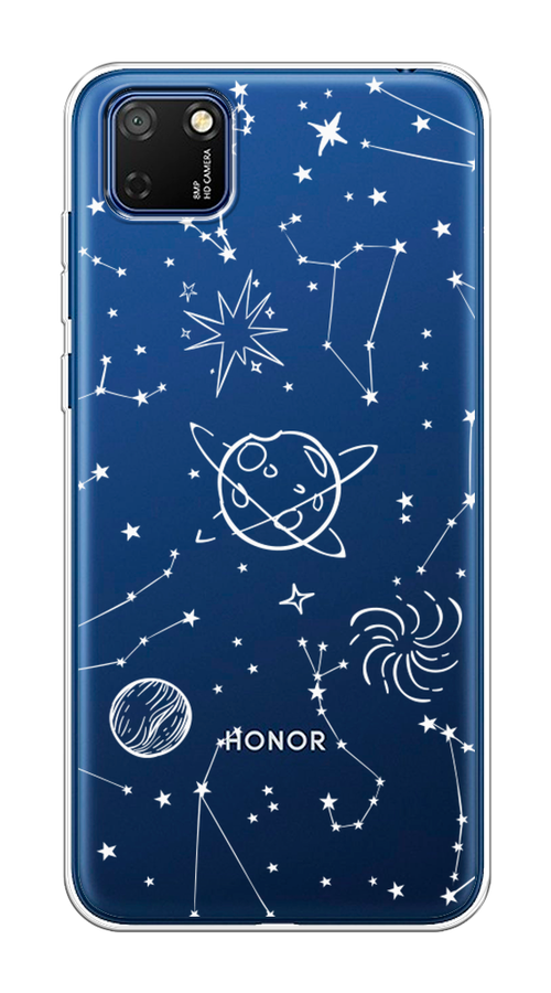 

Чехол на Honor 9S "Планеты в космосе", Белый, 6102650-2