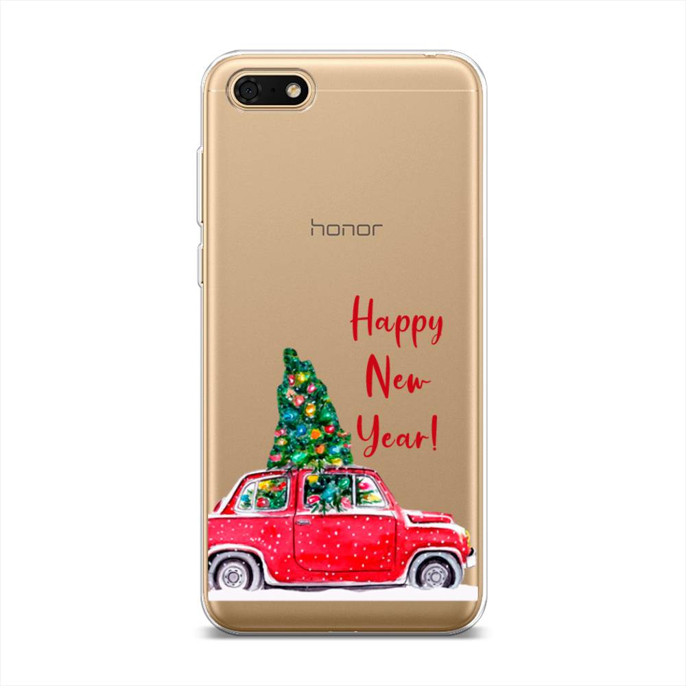 

Чехол на Huawei Honor 7A "Happy New Year", Красный;зеленый, 65250-5