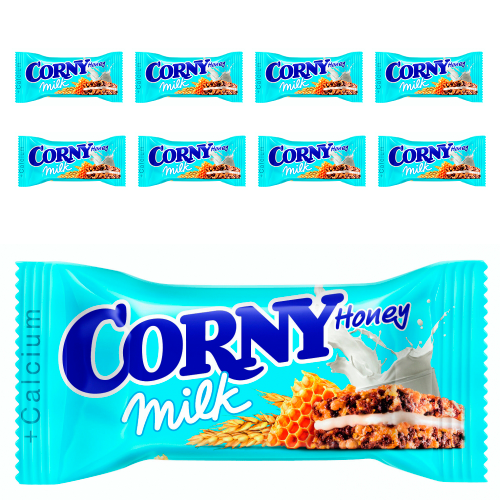 

Батончик злаковый Corny Milk с молоком и медом 30г*8 шт.