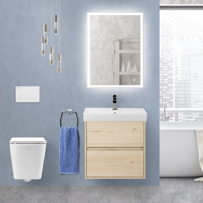 

Мебель для ванной BelBagno Neon 60-2C Pino Bianco