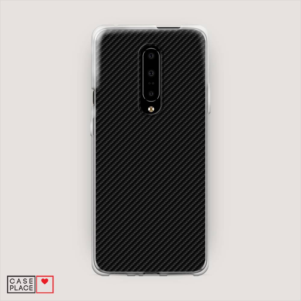 фото Чехол awog "черный карбон" для oneplus 7 pro