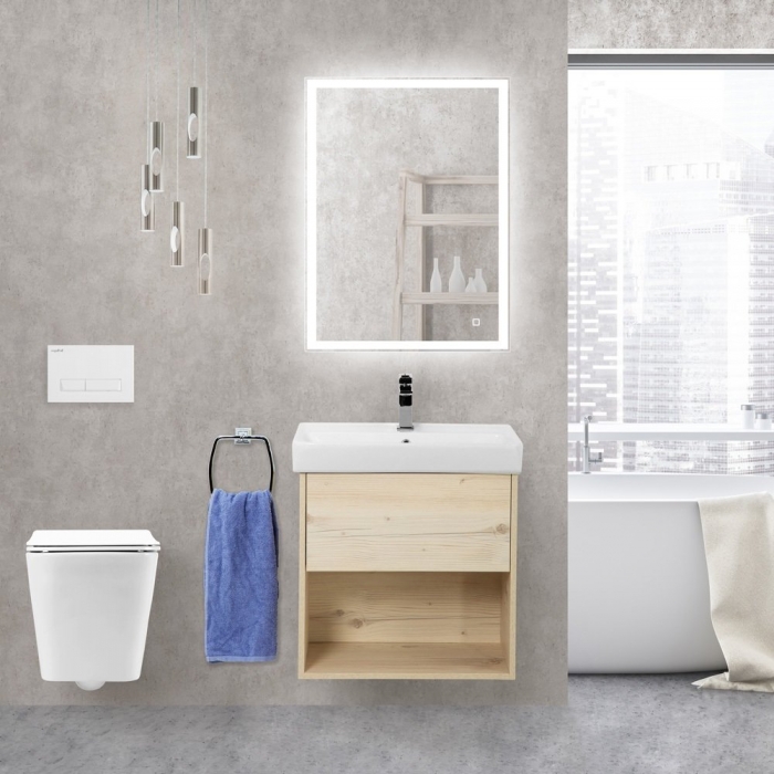 

Мебель для ванной BelBagno Neon 60-1C Pino Bianco