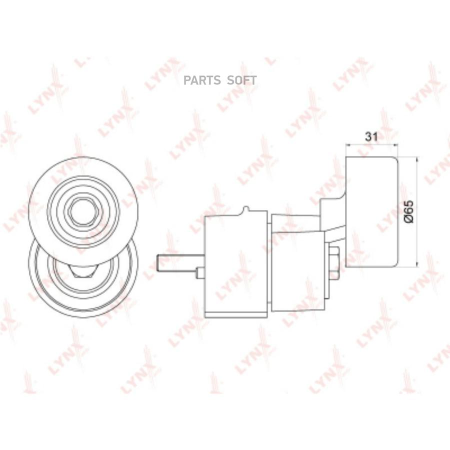Натяжитель Приводного Ремня LYNXauto арт. PT-3252