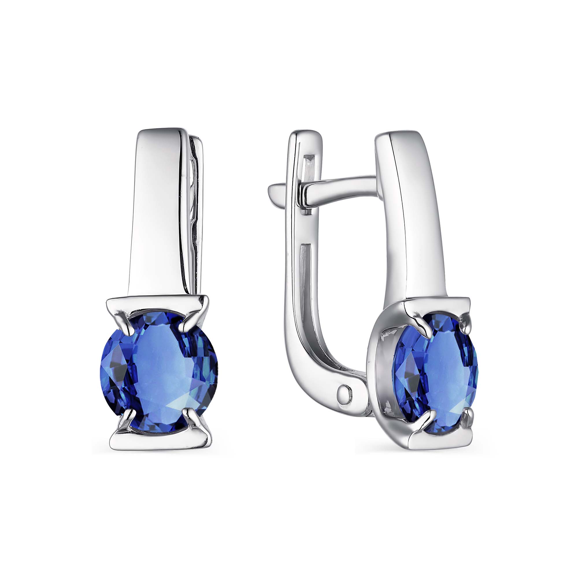 

Серьги из серебра ЯХОНТ Золотой 2713450, сапфир искусственный, 2713450