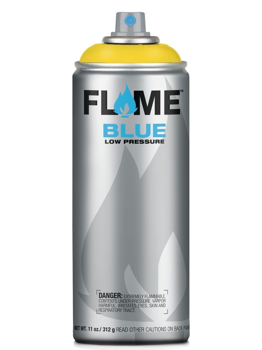 Аэрозольная краска Flame Blue 557004 желтая 400мл тесто для лепки 5 ов 450 г эко на растительной основе картон